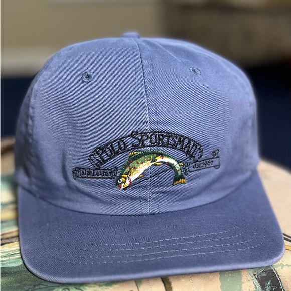 ‼️SOLD‼️ Vintage Polo Ralph Lauren Cut Throat Trout Hat Cap - Picture 2 of 10